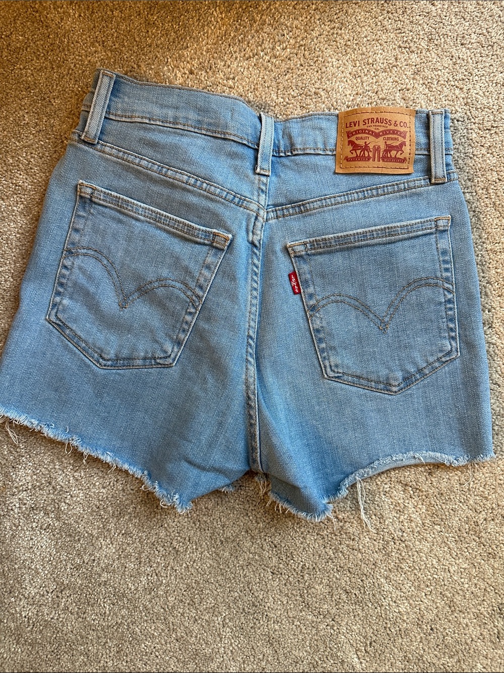Levi's Women's Light Blue Denim Cutoff Shorts
